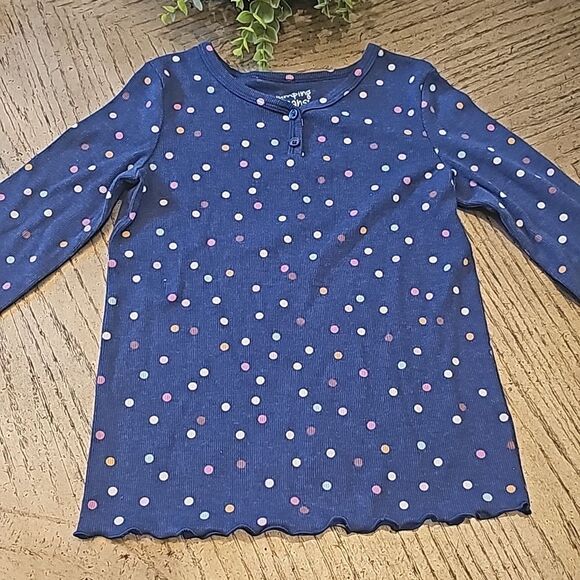 Long Sleeve polka dot top size 6 Jumping Beans - Picture 1 of 8